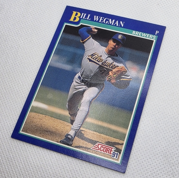 1991 Score Bill Wegman Milwaukee Brewers #483 Baseball Card - Picture 2 of 4